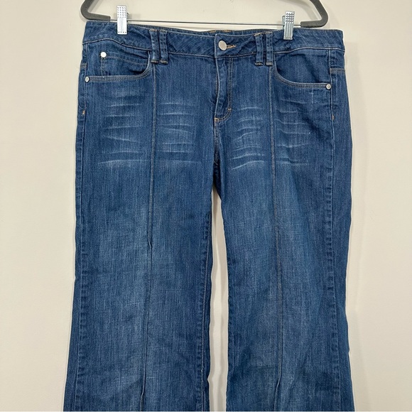 Esprit vintage Wide leg bell bottom bootcut denim jeans size 14 - Picture 12 of 15